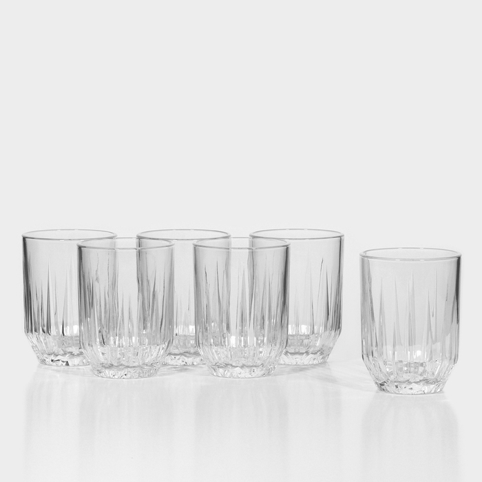 Набор стеклянных стаканов ECHO, 250 мл, 6 шт Набор стеклянных стаканов ECHO, 250 мл, 6 шт