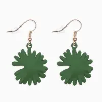 Серьги металл &laquo;Яркость&raquo;, ромашки, жёлто-зелёные