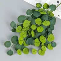 Цветы искусственные «Эвкалипт популус», h=96 см, зелёные Цветы искусственные «Эвкалипт популус», h=96 см, зелёные