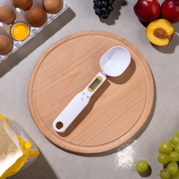 Мерная ложка Luazon LV-507, электронная, до 0.5 кг, белая