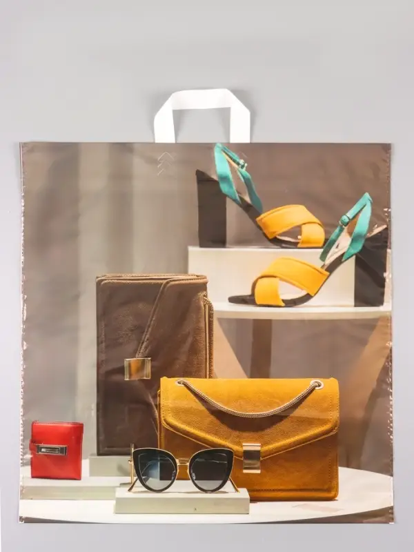 Пакет &laquo;Витрина&raquo;, полиэтиленовый с петлевой ручкой, 55&times;55 + 4 см, 60 мкм