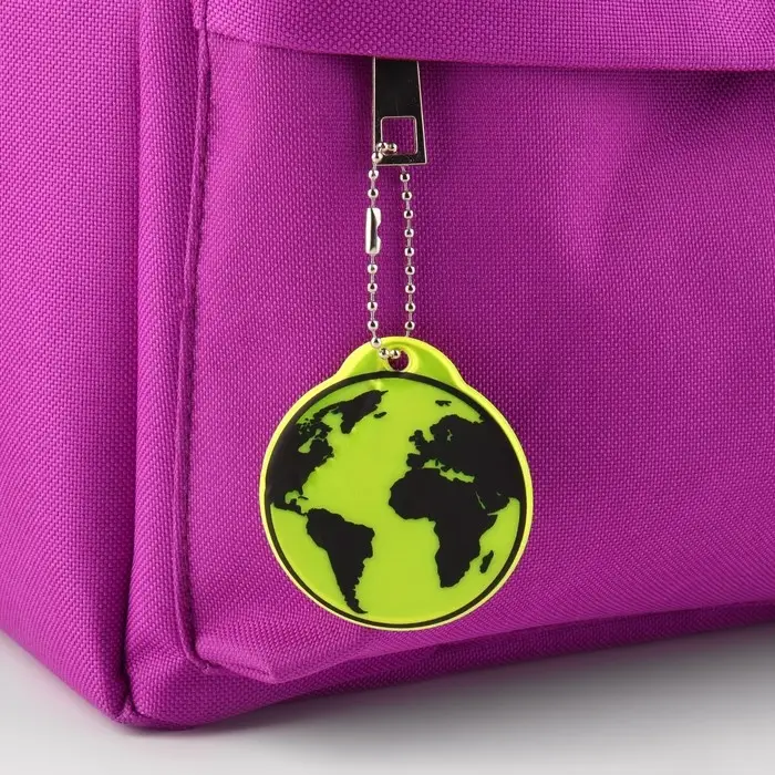 Светоотражающий элемент &laquo;Земля&raquo;, двусторонний, 6 &times; 5,5 см, цвет МИКС