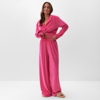 Костюм женский (рубашка и брюки) KAFTAN Plushy р. 48-50, фуксия