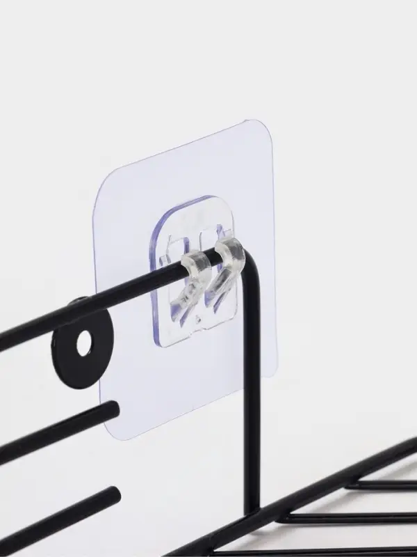 Полка для ванной угловая, 20,5*20,5*6,5 см, цвет черный Полка для ванной угловая, 20,5*20,5*6,5 см, цвет черный