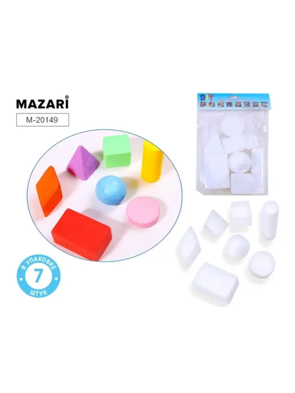 Заготовки для декорирования &laquo;Геометрические фигуры из пенопласта&raquo;, полистирол, 7 шт.