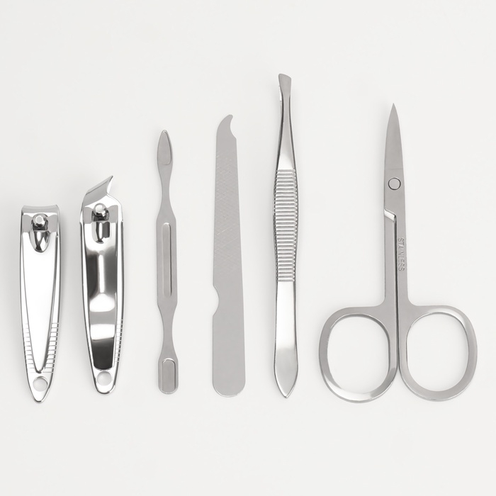 Набор маникюрный «REAL MAN», 6 предметов, в футляре, в PVC - коробке, разноцветный Набор маникюрный «REAL MAN», 6 предметов, в футляре, в PVC - коробке, разноцветный