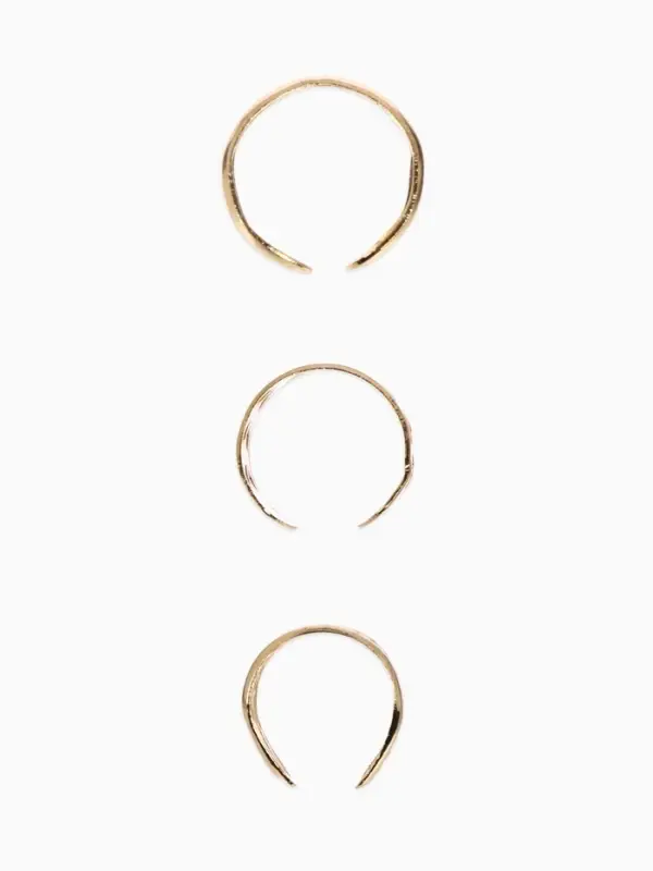 Серьги каффы &laquo;Узор&raquo;, набор 3 шт. цвет золото