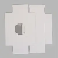 Коробка складная, крышка-дно,с окном, белая, 10 х 10 х 5 см
