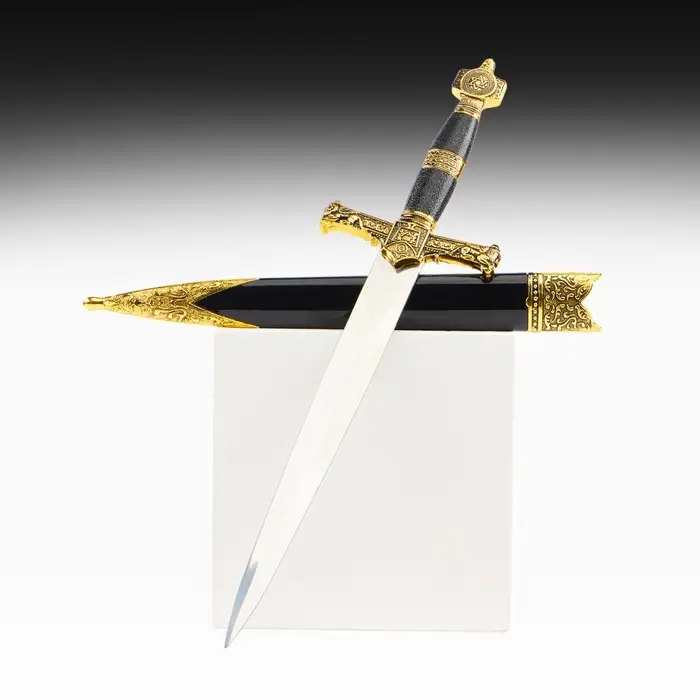 Макет оружия &laquo;Сувенирный кортик. Звезда Давида&raquo;, золото-синий, 10&times;40 см