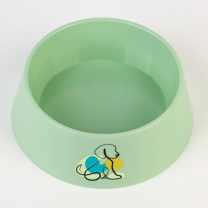 Миска пластиковая &laquo;Dog&raquo;, оливковая, 300 мл