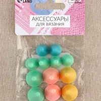 Набор заглушек для спиц, d=1.8 / 1.3 см, 12 шт., разноцветный