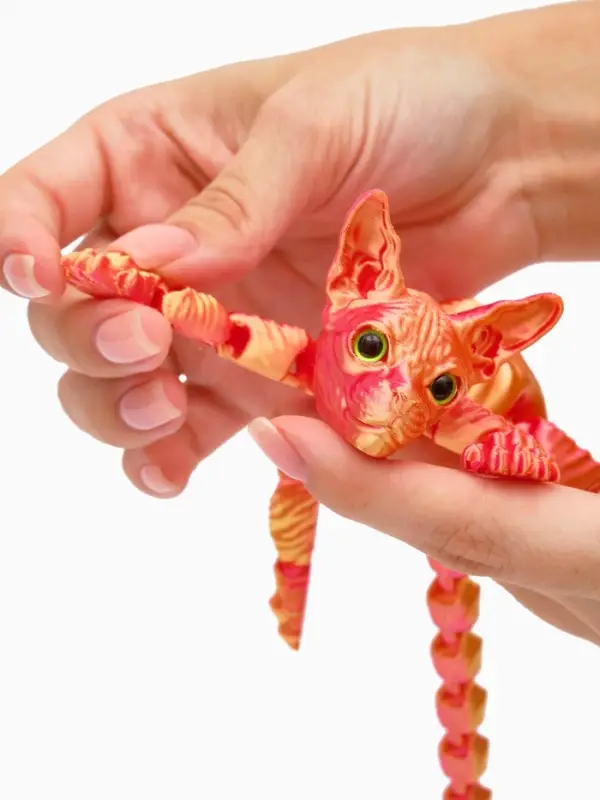 3Д - печатная игрушка &laquo;Кот Сфинкс&raquo;, подвижная, цвет МИКС