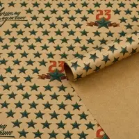 Бумага упаковочная крафт &laquo;23 февраля&raquo;, 50&times;70 см