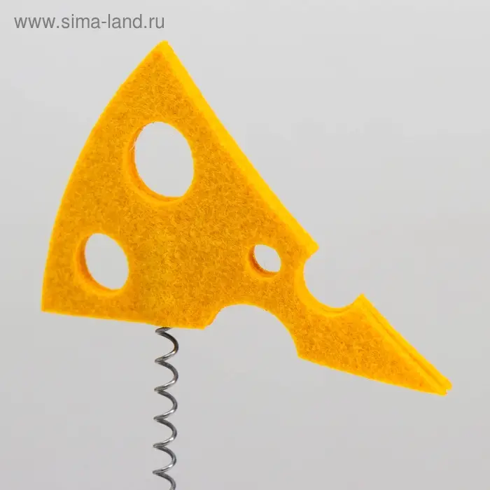 Игрушка для кошек с дразнилками  Игрушка для кошек с дразнилками "Мышь и сыр", 26 х 14,5 х 22 см  микс цветов