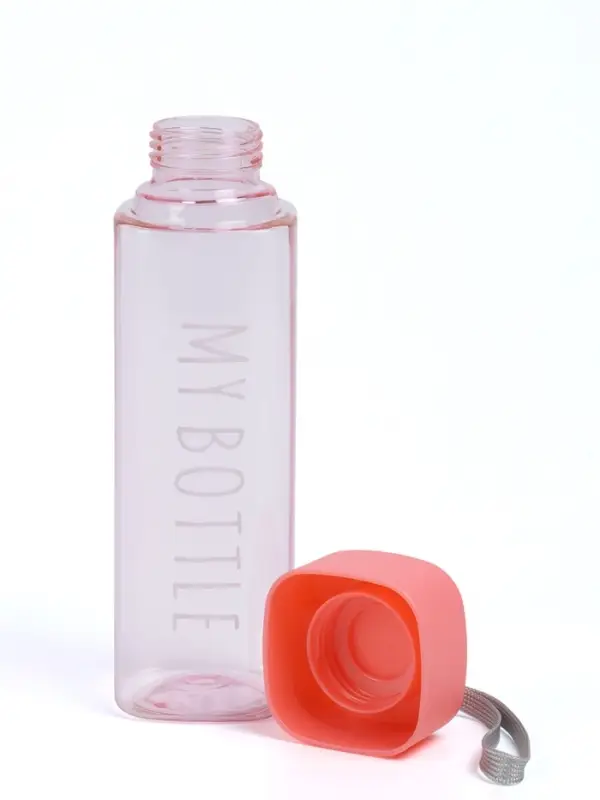Бутылка для воды My bottle, 450 мл, 20&times;5.5 см, розовая