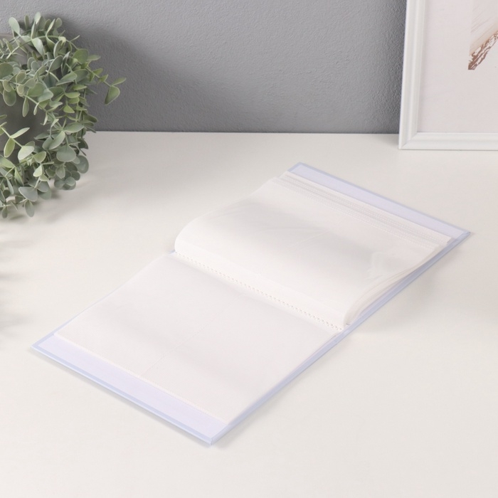 Фотоальбом на 80 фото 10х15 см Фотоальбом на 80 фото 10х15 см "Цветочный прованс" в коробке голубой 5х19х23 см