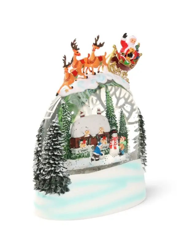 Фигурка светодиодная &laquo;Сказка&raquo;, новогодняя, 3хАА, музыка, свет, USB, 9.5&times;16&times;20 см