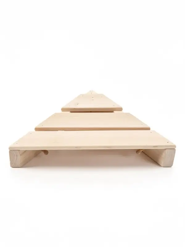 Полка - вешалка угловая №2, 4 крючка 54х39х11 см