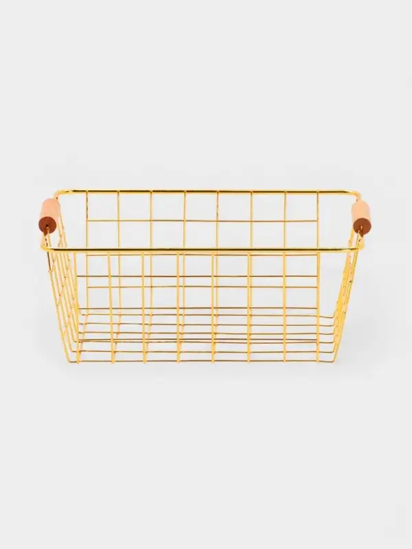 Корзина для хранения Корзина для хранения "Голден" 24.5*18*10 см, цвет золотой