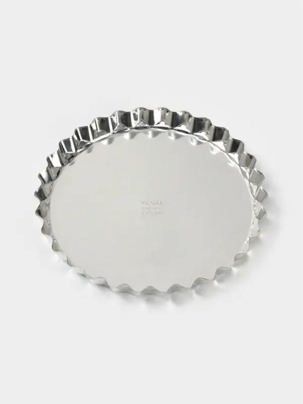 Форма для выпечки, d=20.6 см, h=2.1 см, малая, жесть, серебристая