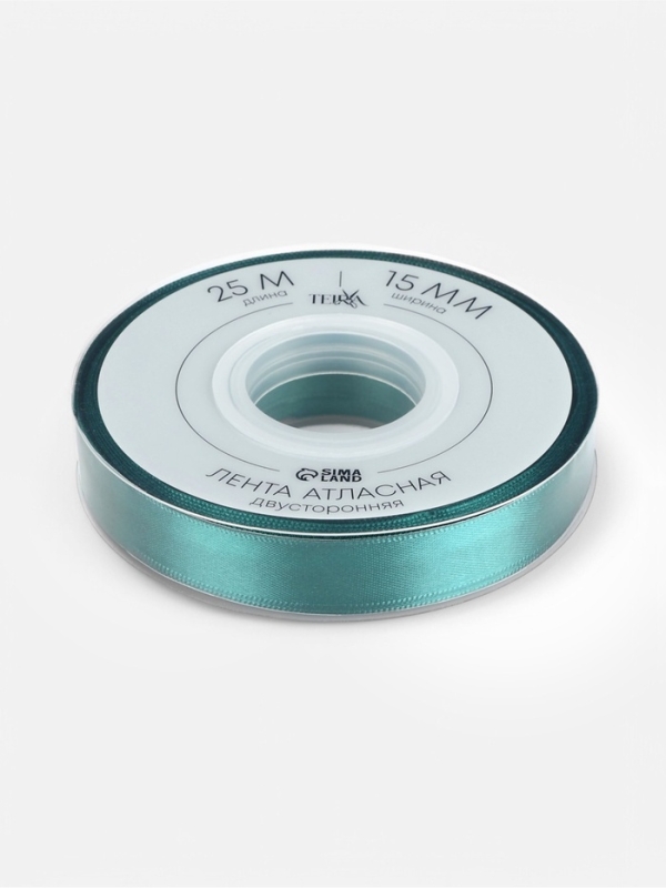 Лента атласная двухсторонняя №0589 15мм*25±1м изумрудный TR Лента атласная двухсторонняя №0589 15мм*25±1м изумрудный TR