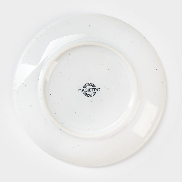 Блюдце фарфоровое Magistro Urban, d=14,2 см, цвет белый Блюдце фарфоровое Magistro Urban, d=14,2 см, цвет белый