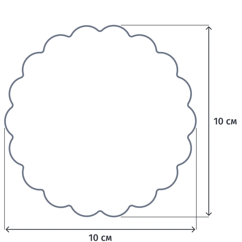 Подставки под чашку (коастер) бумажные d10 см, 500 шт/уп. 1/18