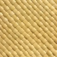 Сумка плетёная из пандана, 23×14×35 см, бежево-чёрная