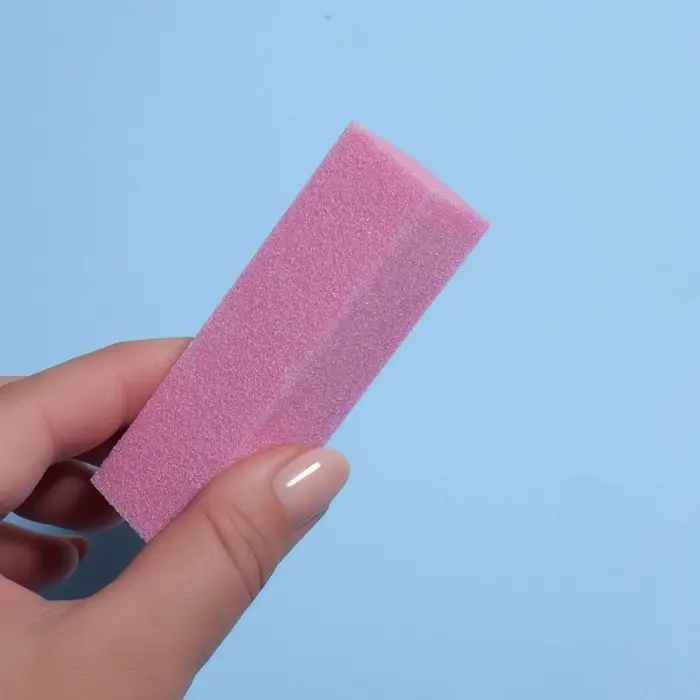 Баф наждачный для ногтей, четырёхсторонний, 9×2.5×2.5 см, МИКС