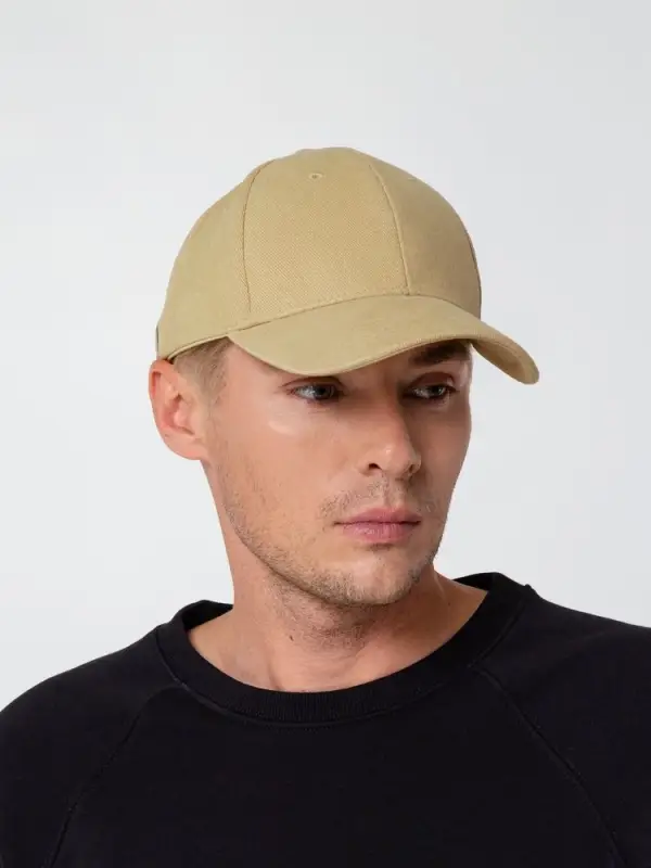 Бейсболка Hillside, бежевая Бейсболка Hillside, бежевая