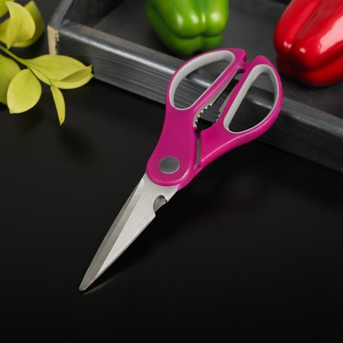 Ножницы кухонные Доляна «Генри», 23 см, цвет МИКС Ножницы кухонные Доляна «Генри», 23 см, цвет МИКС