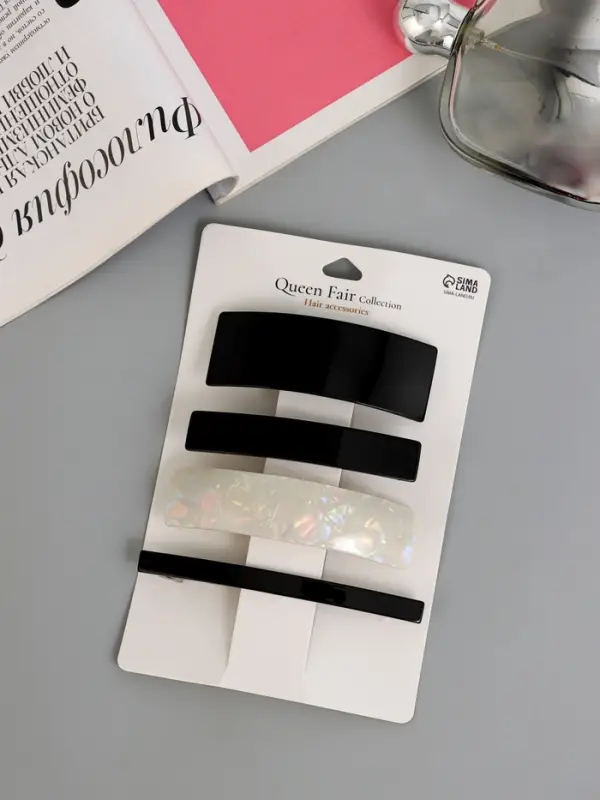 Заколка - автомат для волос «Беверли», набор 4 шт., 8 см, 8.5 см, 9 см, 10.5 см Заколка - автомат для волос «Беверли», набор 4 шт., 8 см, 8.5 см, 9 см, 10.5 см