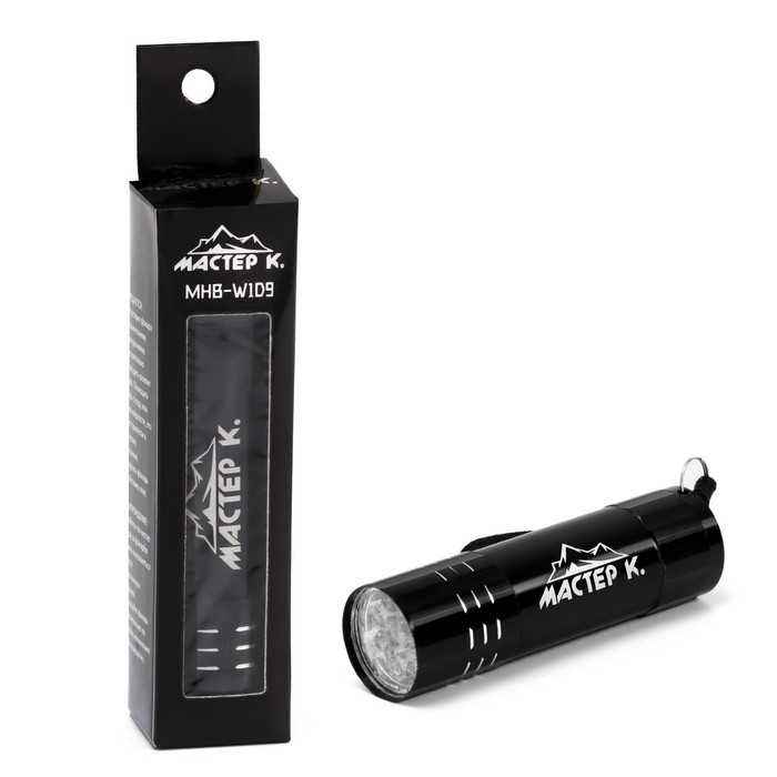 Фонарь ручной Фонарь ручной "Мастер К" MHB-W1D9, 9LED, 90 Лм, 1 режим, 3 ААА