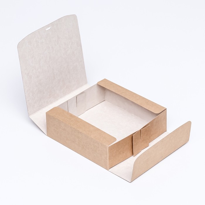 Коробка складная, крафт, 15 х 15 х 5 см Коробка складная, крафт, 15 х 15 х 5 см