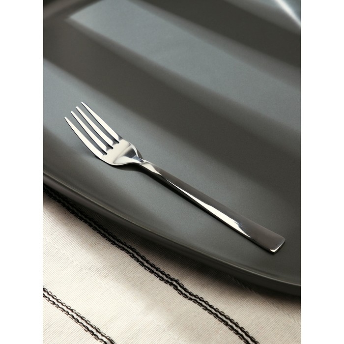 Вилка десертная из нержавеющей стали «Хоккайдо», длина 14,5 см, цвет серебряный Вилка десертная из нержавеющей стали «Хоккайдо», длина 14,5 см, цвет серебряный