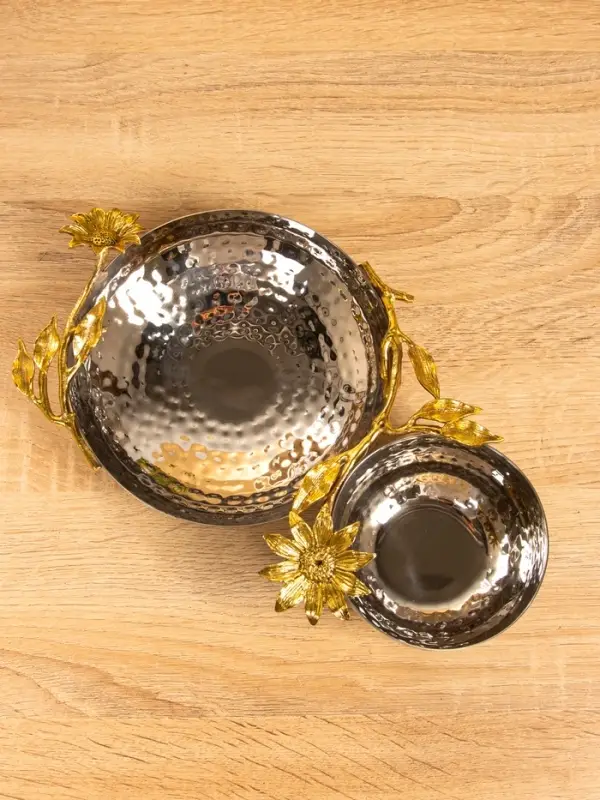 Менажница "Лето" 27х16х7 см, нержавеющая сталь