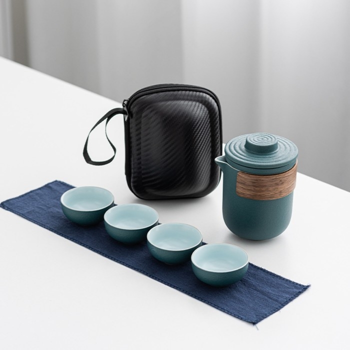 Набор для чайной церемонии 6 предметов на 4 персоны: чашка 35 мл, чайник 300 мл Набор для чайной церемонии 6 предметов на 4 персоны: чашка 35 мл, чайник 300 мл