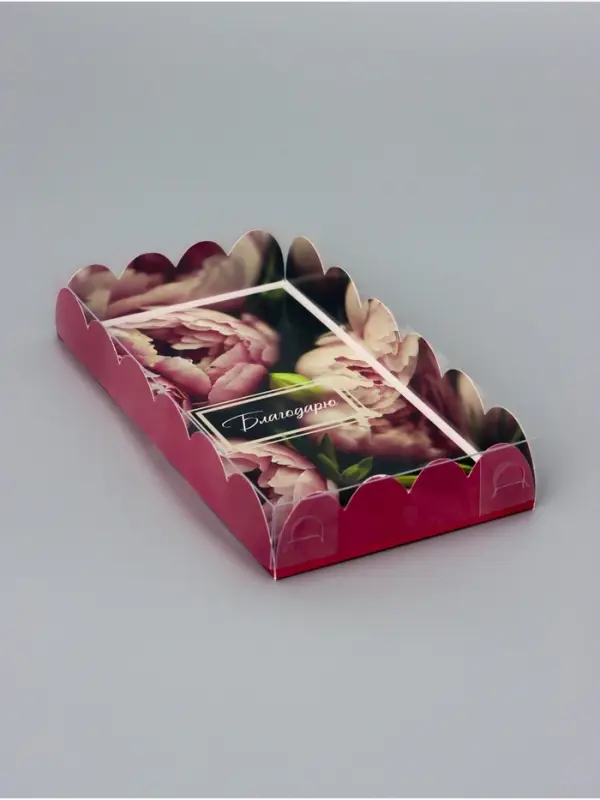 Коробка для печенья, «Цветочки», 10.5×20×3 см Коробка для печенья, «Цветочки», 10.5×20×3 см