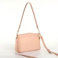 Сумка женская кросс-боди на молнии, 23&times;9&times;15 см, пудровая