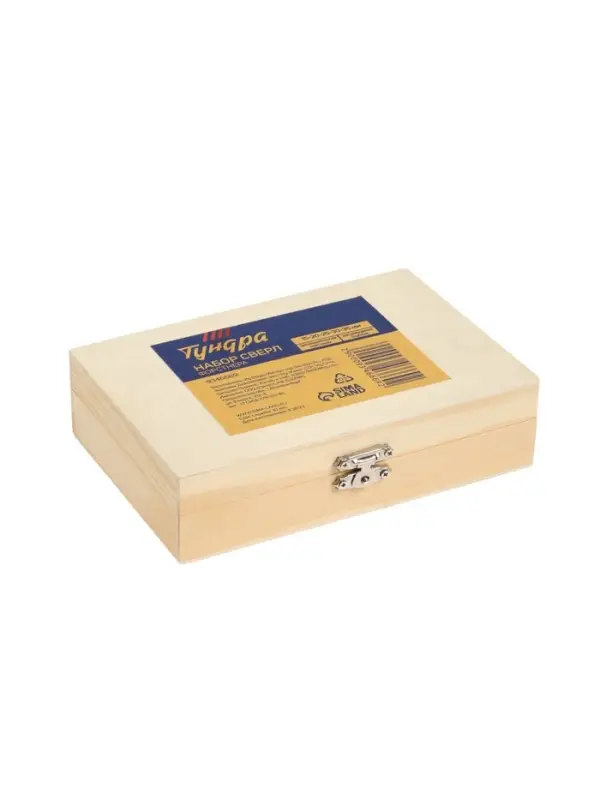 Набор сверл Форстнера ТУНДРА, регулируемая глубина, 15-20-25-30-35 мм, цилиндр. хвостовик