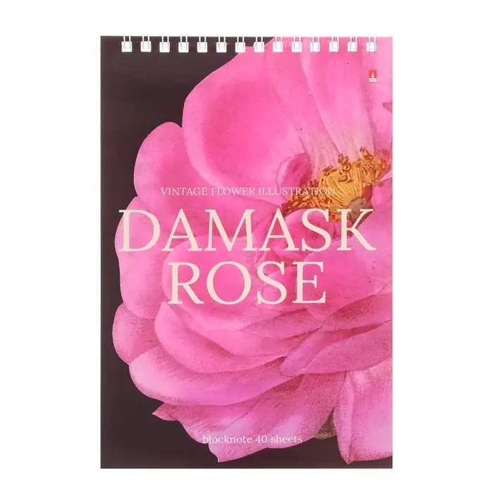 Блокнот А5, 40 листов на гребне Блокнот А5, 40 листов на гребне "Цветы" Паттерн, обложка ламинированный картон, блок 55 г/м2, МИКС