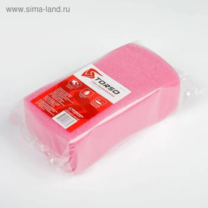 Губка автомобильная TORSO поролоновая, МИКС 190&times;110&times;60 мм