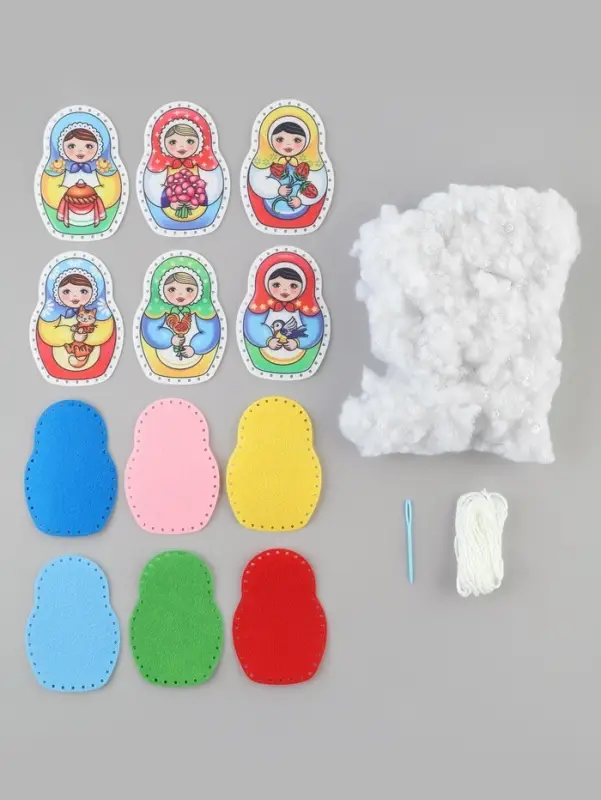 Игрушки из фетра &laquo;Русские матрешки&raquo;, набор для творчества