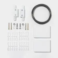 Карниз струнный, двухрядный, 10 м (ряд 5 м), пластиковый крючок