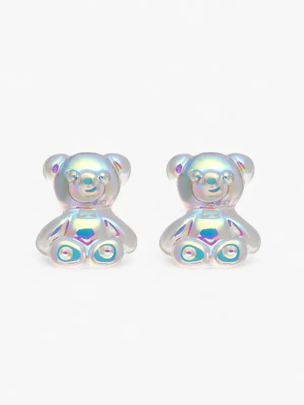 Серьги акриловые &laquo;Мармеладный мишка&raquo;, разноцветные