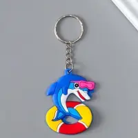 Брелок для ключей на кольце &laquo;Подводный мир&raquo;, резина, 4.5&times;5.5 см, МИКС