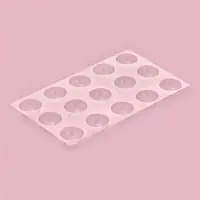 Форма для шоколада и конфет «Полусфера», 22×13 см, 15 ячеек, d=3 см, прозрачная Форма для шоколада и конфет «Полусфера», 22×13 см, 15 ячеек, d=3 см, прозрачная