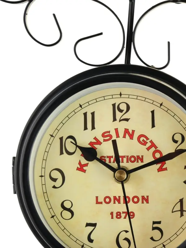 Часы настенные интерьерные &laquo;Тактоо&raquo;, двусторонние, на подвесе, бесшумные, плавный ход, 24&times;30 см, от батарейки 1&times;АА