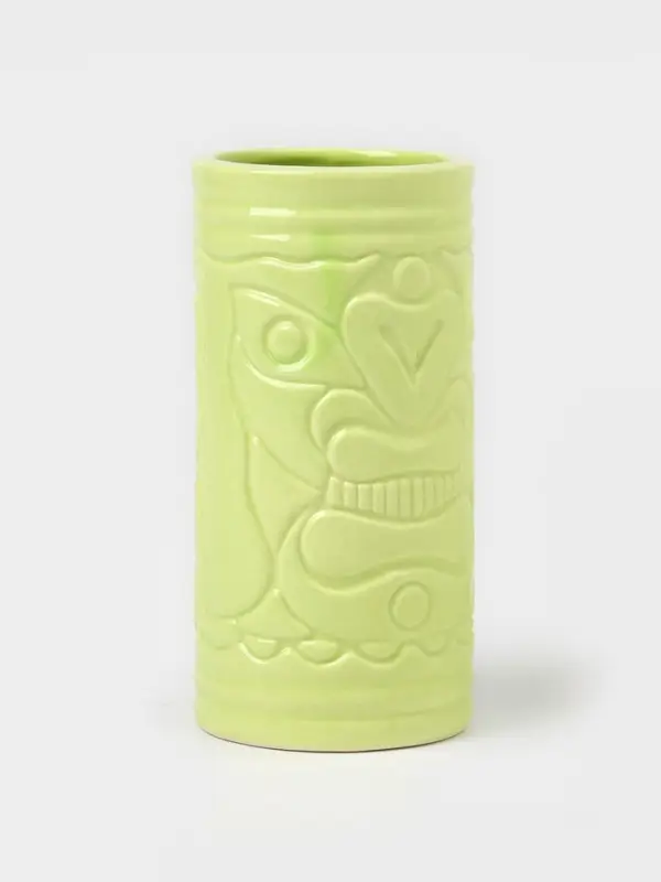 Стакан для коктейлей &laquo;Тики остров&raquo;, 400 мл, d=7 см, h=14.5 см, керамика, зелёный