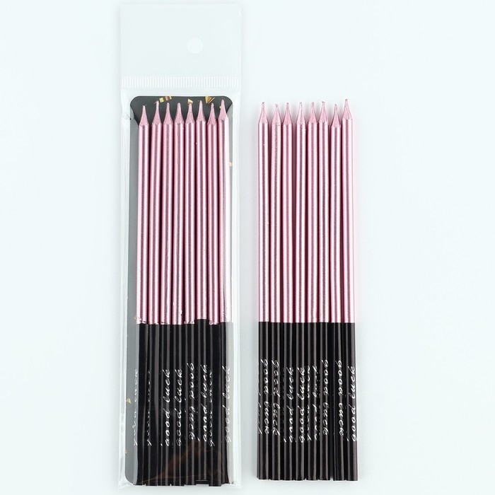 Свечи для торта «В твой особенный день», розовый, 8 шт, 14,9 х 0,5 см Свечи для торта «В твой особенный день», розовый, 8 шт, 14,9 х 0,5 см